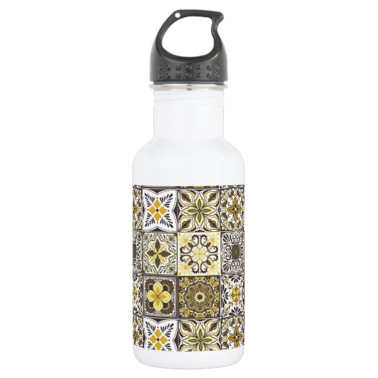 Wallpaper Backsplashes/Talavera geïnspireerde tege Waterfles (Voorkant)