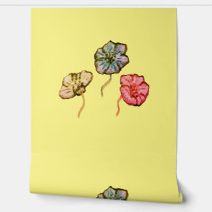 WALLPAPER BLOEM STIJL ONTWERP BEHANG