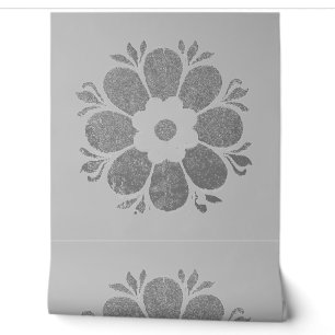 WALLPAPER BLOEM STIJL ONTWERP BEHANG