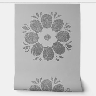 WALLPAPER BLOEM STIJL ONTWERP BEHANG