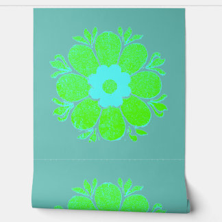 WALLPAPER BLOEM STIJL ONTWERP BEHANG