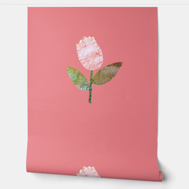 WALLPAPER BLOEM STIJL ONTWERP BEHANG (Afrollen)