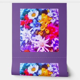 WALLPAPER BLOEM STIJL ONTWERP BEHANG