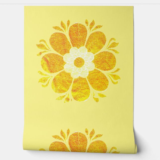 WALLPAPER BLOEM STIJL ONTWERP BEHANG (Afrollen)