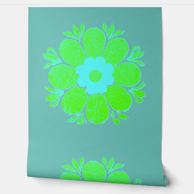 WALLPAPER BLOEM STIJL ONTWERP BEHANG (Afrollen)