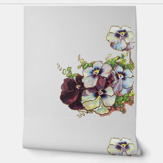 Wallpaper bloemstijl ontwerp behang