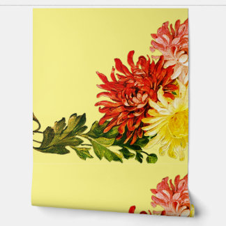 Wallpaper bloemstijl ontwerp behang