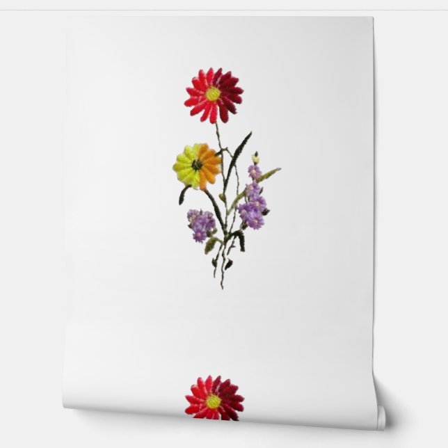 Wallpaper bloemstijl ontwerp behang (Afrollen)