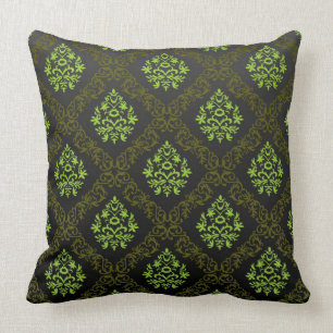 Wallpaper Floral Green Kussen