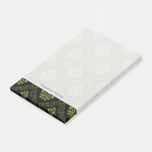 Wallpaper Floral Green Post-it® Notes (Schuin)