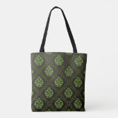 Wallpaper Floral Green Tote Bag (Achterkant)