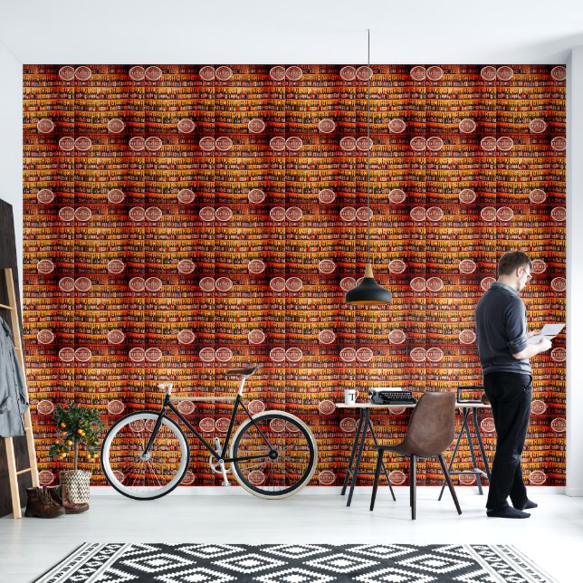 Wallpaper Man Grottenbierflessen Behang (Woonkamer)