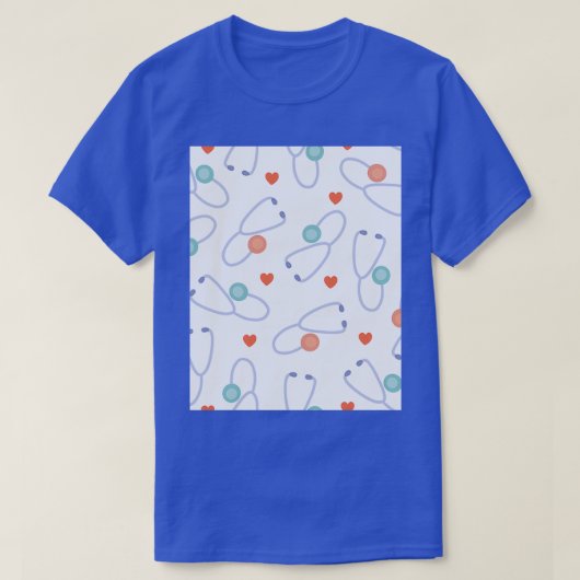Wallpaper Nurse Stethoscoop T-shirt (Design voorkant)