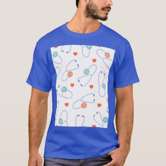 Wallpaper Nurse Stethoscoop T-shirt