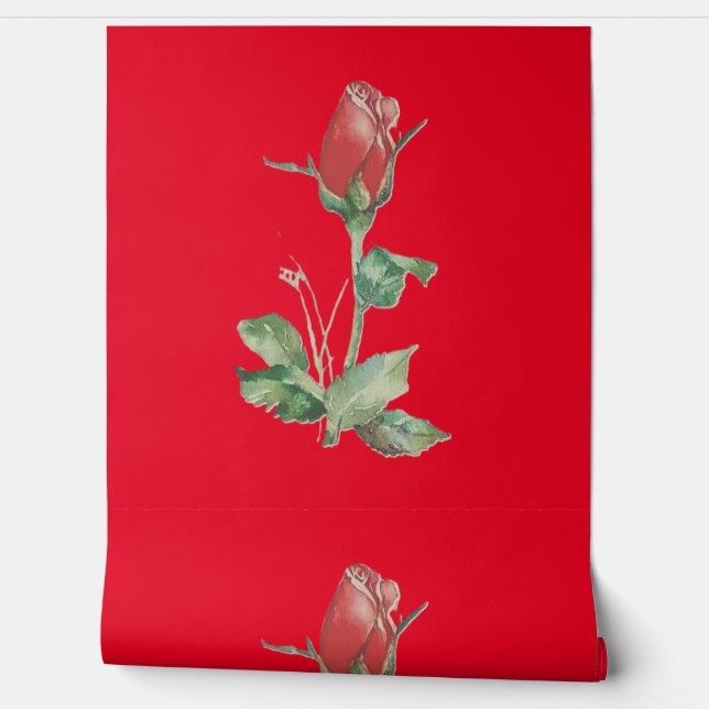 Wallpaper roos stijl ontwerp behang (Afrollen)