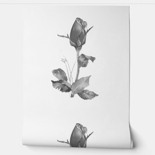 Wallpaper roos stijl ontwerp behang (Afrollen)