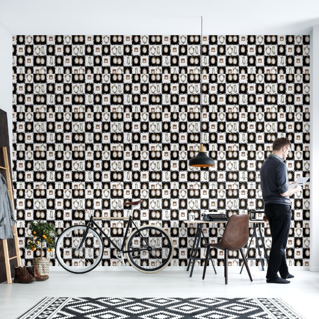 Wallpaper Spiegel  Behang (Woonkamer)