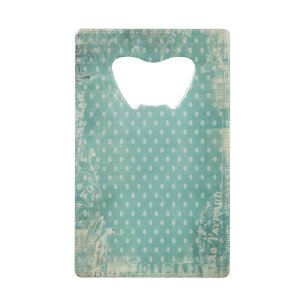  Wallpaper Worn Turquoise Kredietkaart Flessenopener