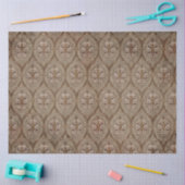 Wallpapier Ephemera Pattern Sepia Decoupage Tissuepapier (Craft)