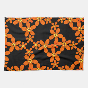 wallpapier retro oranje 1970 theedoek