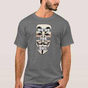 WALLSTREET OPLOSSEN: Anonymous we zijn de 99%! T-shirt