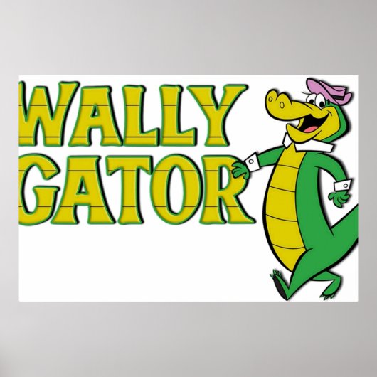 Wally Gator Logo Style Poster (Voorkant)