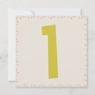 Wally Giraffe 1er Anniversaire invitations de fête