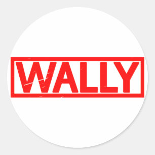 Wally Stamp Ronde Sticker