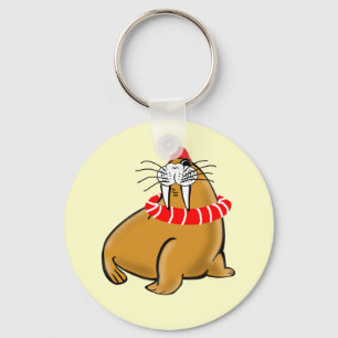 Wally The Walrus gaat zwemmen Sleutelhanger