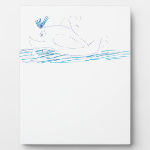 Wally Whale Photo Plaque Fotoplaat