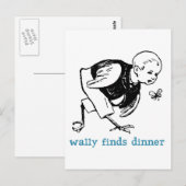 Wally's Dinner Briefkaart (Voorkant / Achterkant)