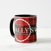 Wally's Homemade Goods Mug in Plaid (Devant gauche)