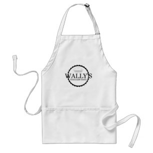Wally's Homemade Goods Pie Logo Schort