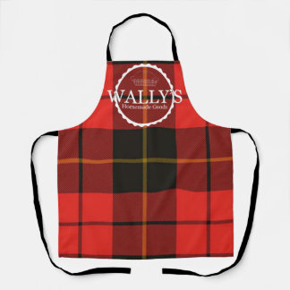 Wally's Homemade Goods Plaid Schort met Taart