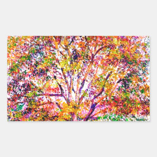Walnoot en appelbomen in bloei Camille Pissarro Rechthoekige Sticker