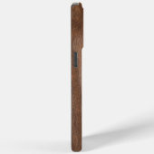 Walnoot Houten Groen Marmer Monogram Naam Aangepas Case-Mate iPhone Case (Achterkant / Rechts)