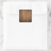 Walnut Planks Square Sticker (Tas)