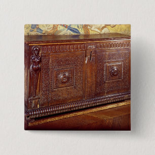 Walnut Sideboard, Lyonnais School Vierkante Button 5,1 Cm