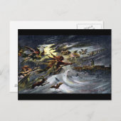 Walpurgis Night Witch Danse 3 carte postale (Devant / Derrière)