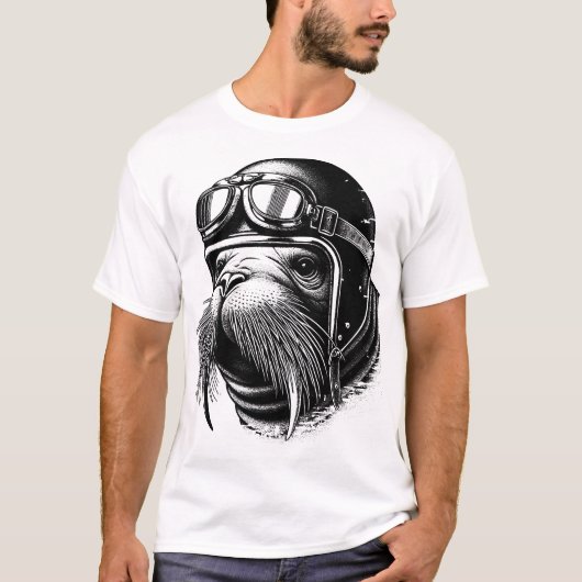 Walrus Biker T-shirt (Voorkant)