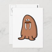Walrus. Briefkaart (Voorkant / Achterkant)