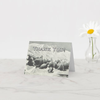 Walrus: "Dank je wel!" Wenskaart Kaart