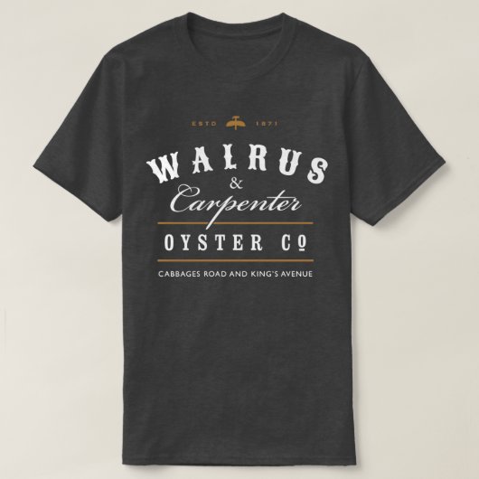 Walrus en Carpenter T-shirt (Design voorkant)