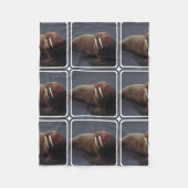 Walrus Fleece Deken (Voorkant)