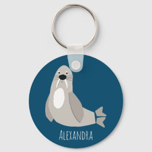 Walrus gepersonaliseerd sleutelhanger