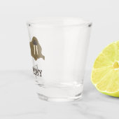 Walrus Graphic Realistic Style Illustratie Shot Glas (Rechts)