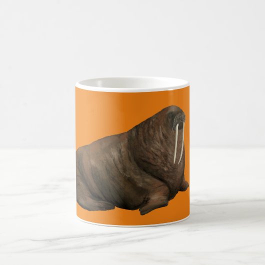 Walrus Mug - orange (Centre)