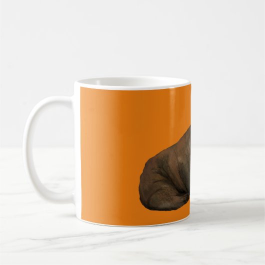 Walrus Mug - orange (Gauche)