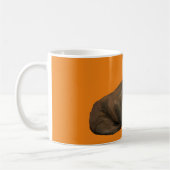 Walrus Mug - orange Koffiemok (Links)
