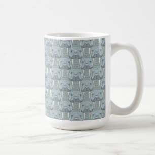 Walrus Mustache Pattern Koffiemok